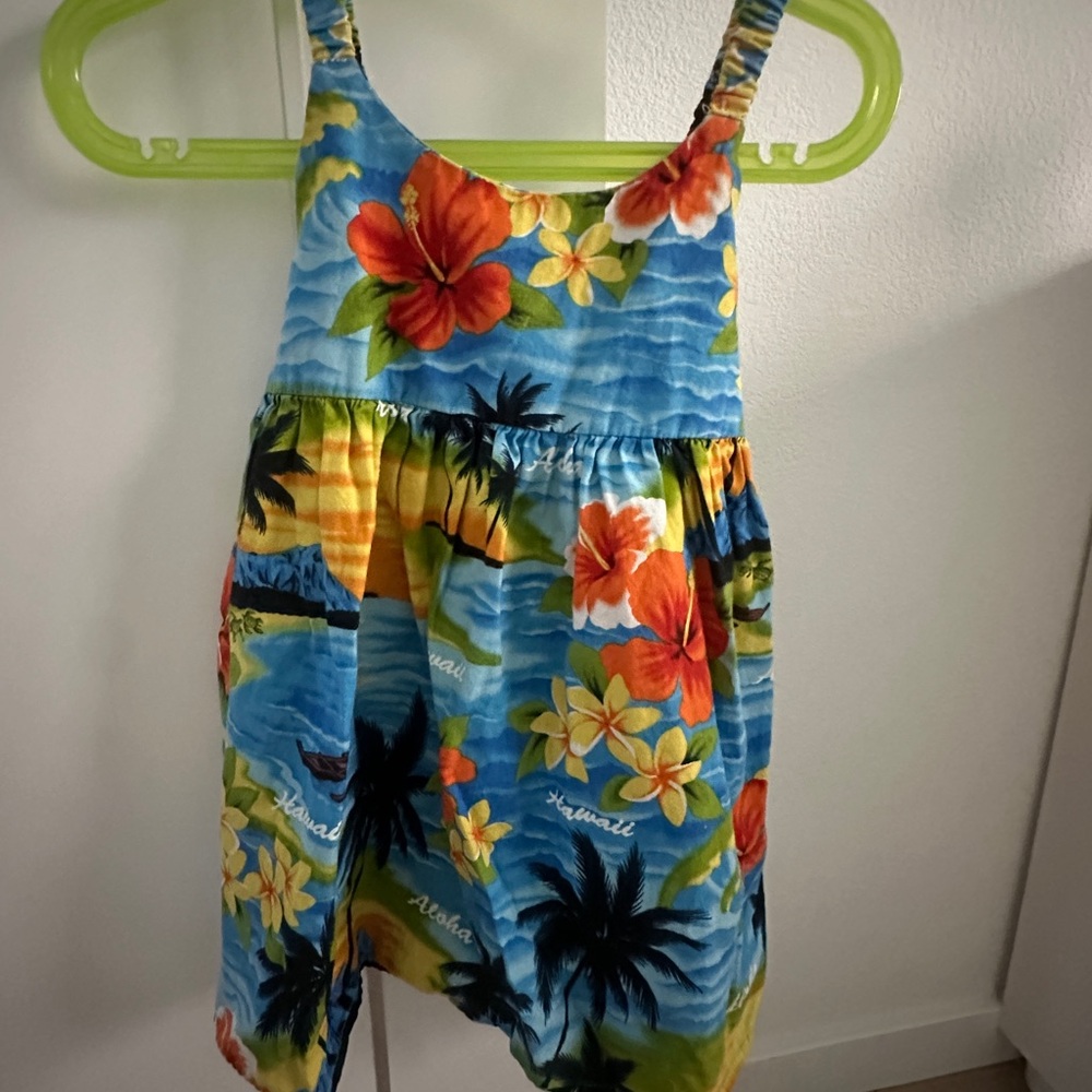 Tropical Floral Kids Dress